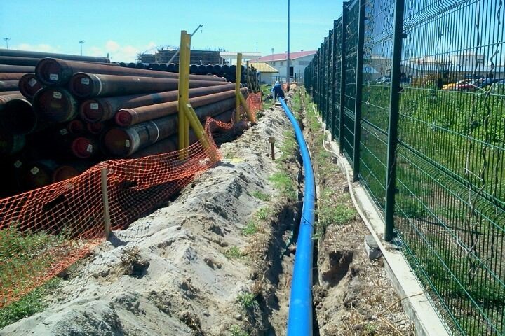 Fire hydrant water line